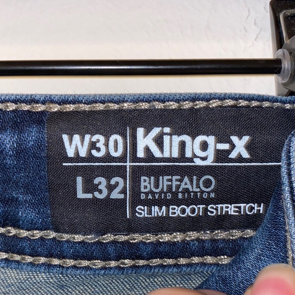 Buffalo David Bitton King-X Slim Bootcut Stretch Men's Jeans Size 30x31 - Picture 8 of 16
